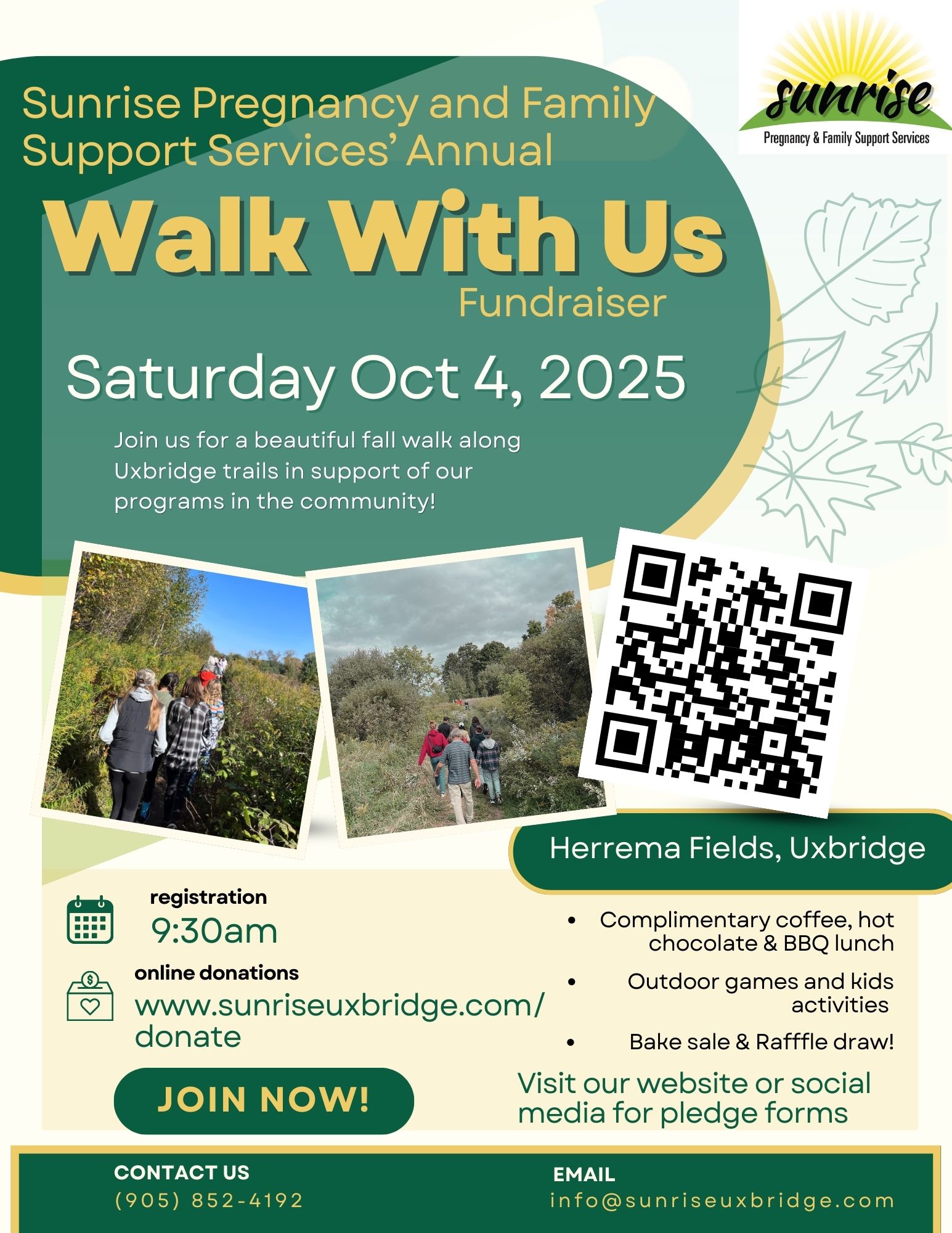 Sunrise Uxbridge Walk With Us 2025