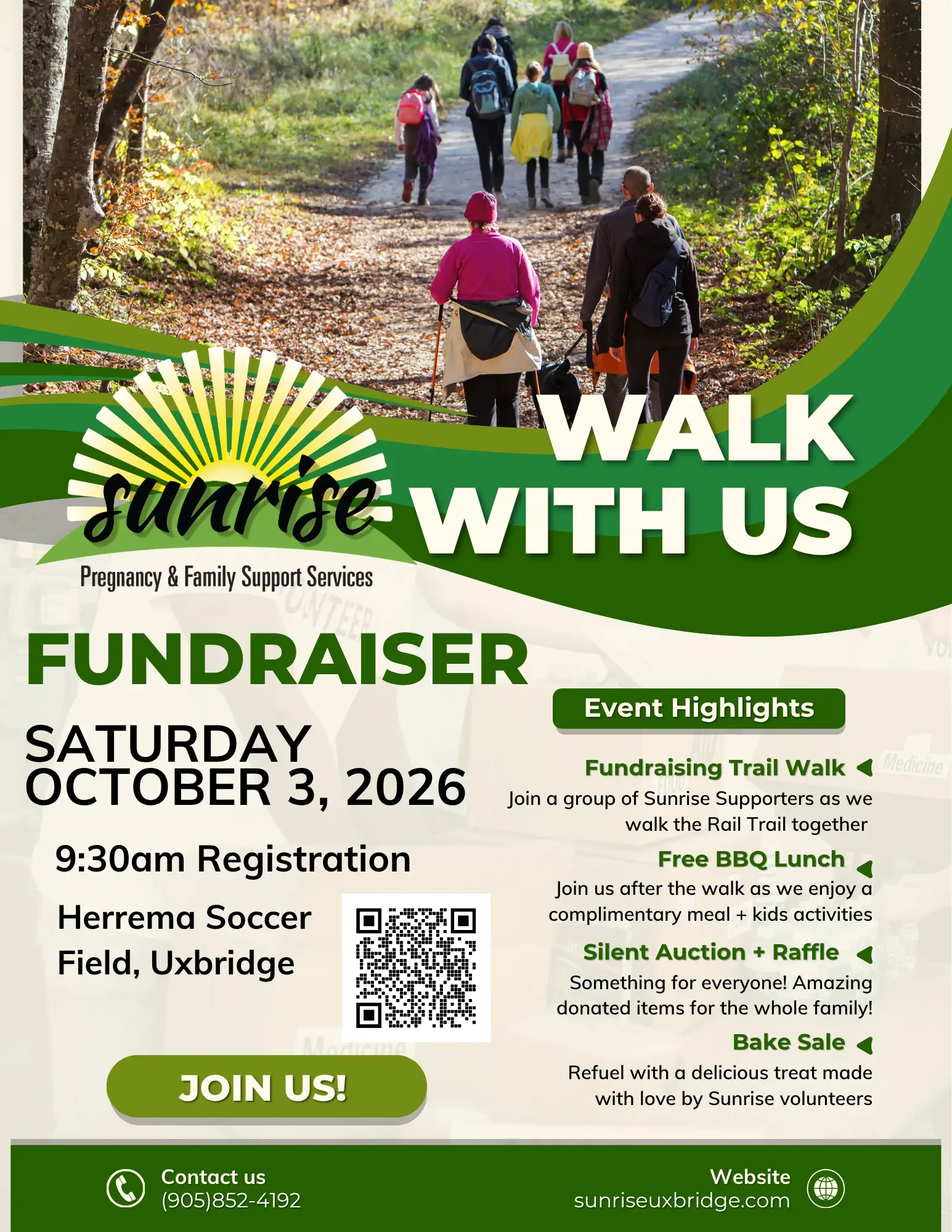 Sunrise Uxbridge - Walk with Us Fundraiser